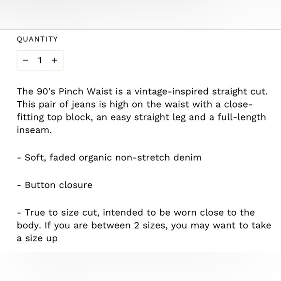 Agolde 90s Pinch waist jeans, size 24, like new *HOST PICK* - Picture 14 of 14